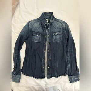 Blue denim shirt
